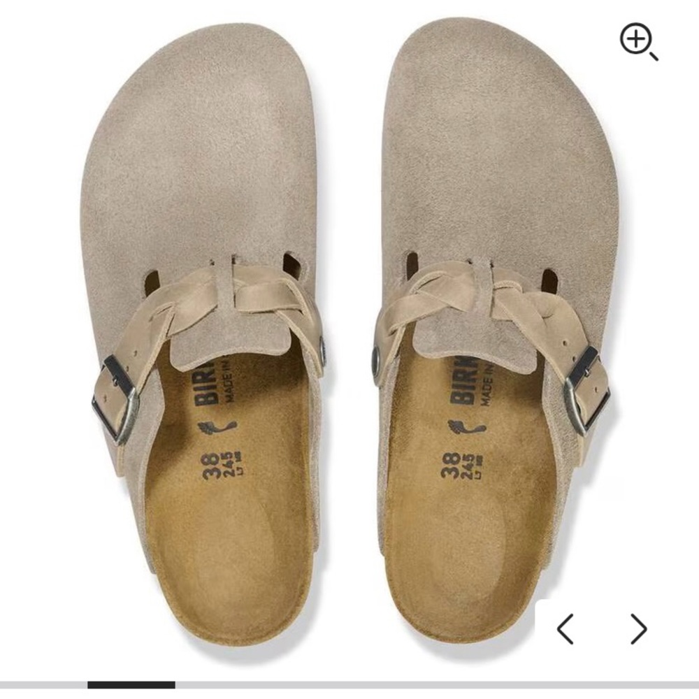 Birkenstock Boston Braided - 42 narrow - taupe